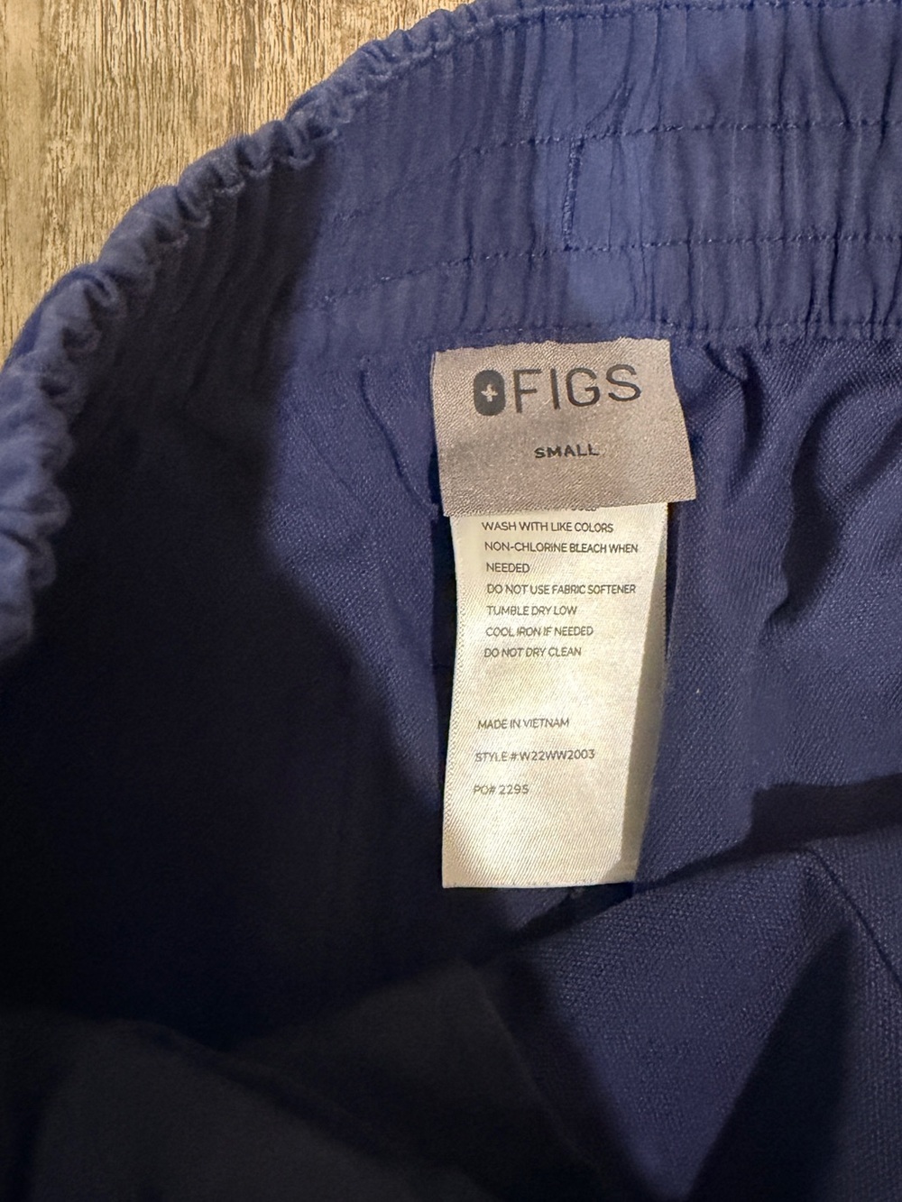 Figs Women's Scrub Pants - Deep Blue - Picture 8 of 9